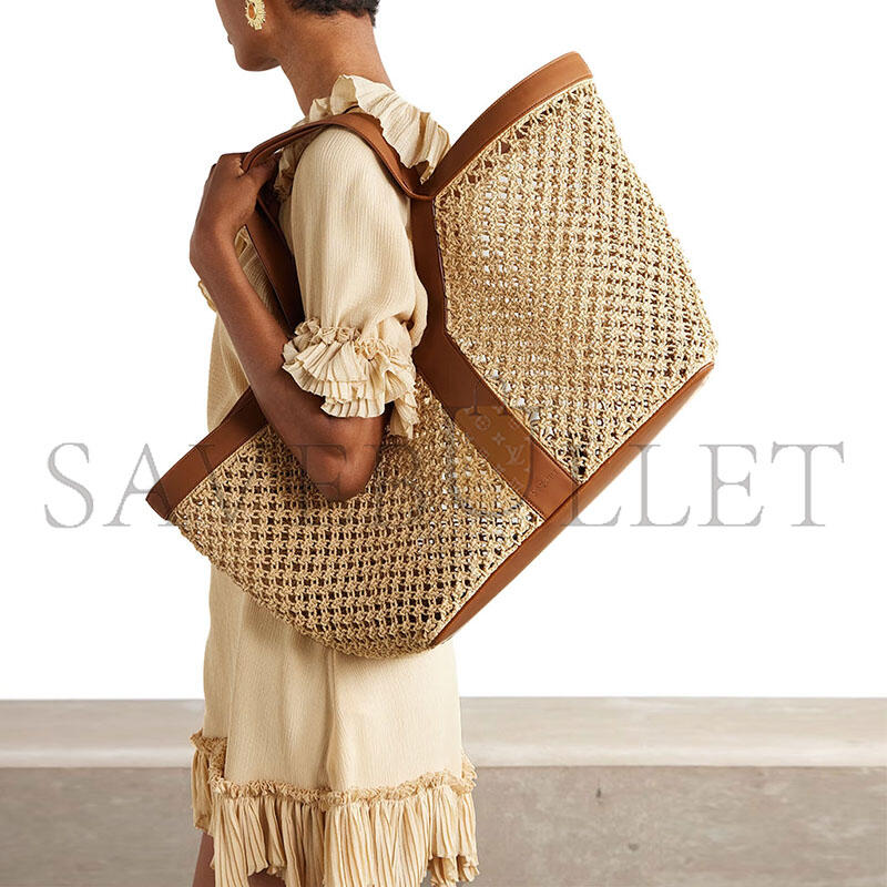 Y51 beige raffia y tote bag 828957gaafi2791 (37*32*22cm)
